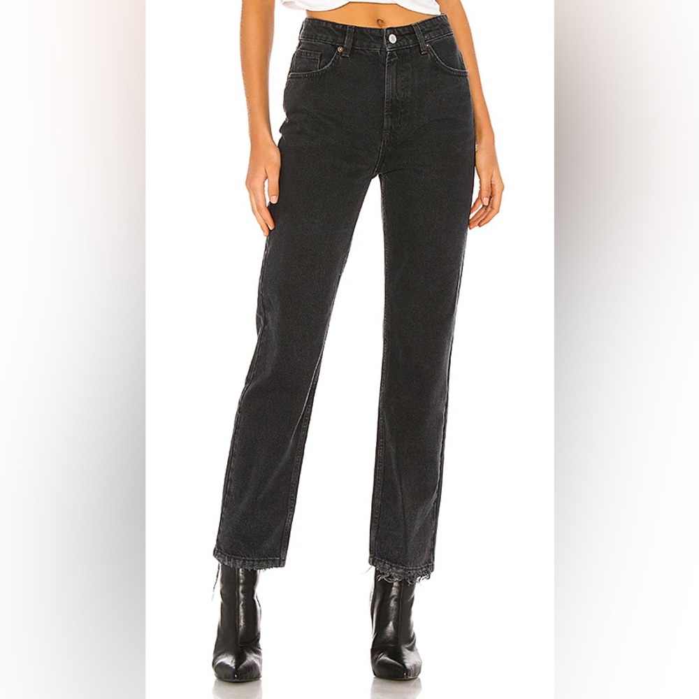 Free People Size 30 Black Dakota Straight Leg Jeans